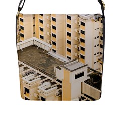 Apartments Architecture Building Flap Messenger Bag (l)  by Amaryn4rt