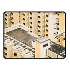 Apartments Architecture Building Double Sided Fleece Blanket (small)  by Amaryn4rt