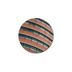 Architecture Building Glass Pattern Golf Ball Marker