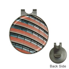 Architecture Building Glass Pattern Hat Clips with Golf Markers