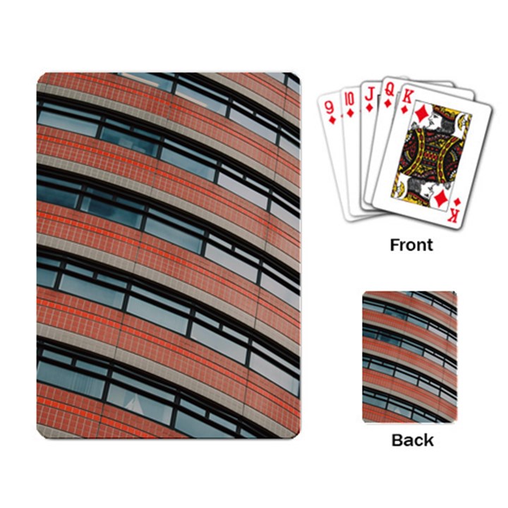 Architecture Building Glass Pattern Playing Card