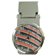 Architecture Building Glass Pattern Money Clip Watches