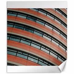 Architecture Building Glass Pattern Canvas 8  x 10 