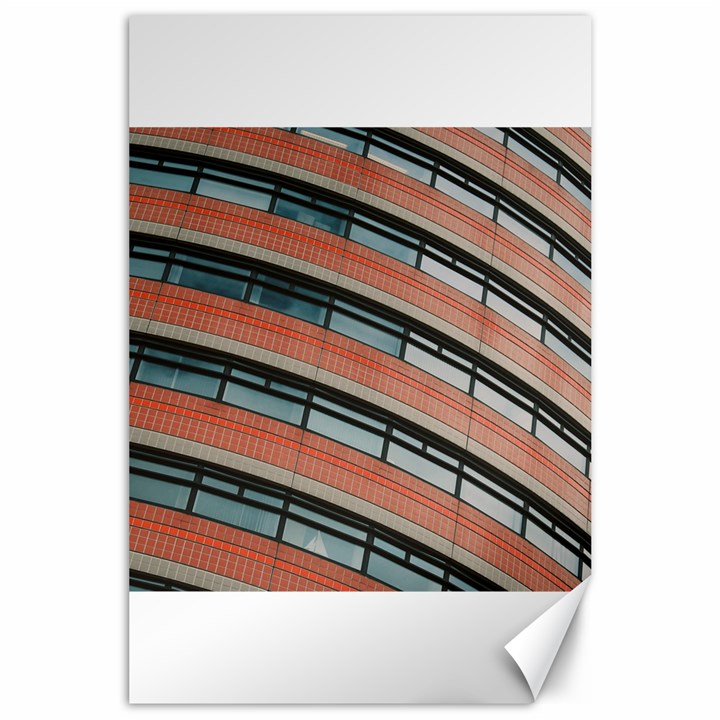 Architecture Building Glass Pattern Canvas 24  x 36 