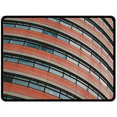 Architecture Building Glass Pattern Fleece Blanket (large) 