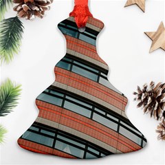 Architecture Building Glass Pattern Christmas Tree Ornament (Two Sides)