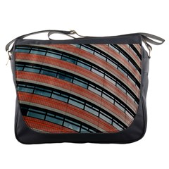 Architecture Building Glass Pattern Messenger Bags by Amaryn4rt