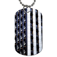 Architecture Building Pattern Dog Tag (one Side)