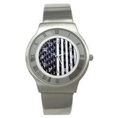 Architecture Building Pattern Stainless Steel Watch