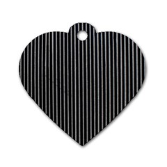 Background Lines Design Texture Dog Tag Heart (one Side)