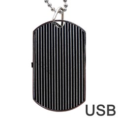 Background Lines Design Texture Dog Tag Usb Flash (one Side)