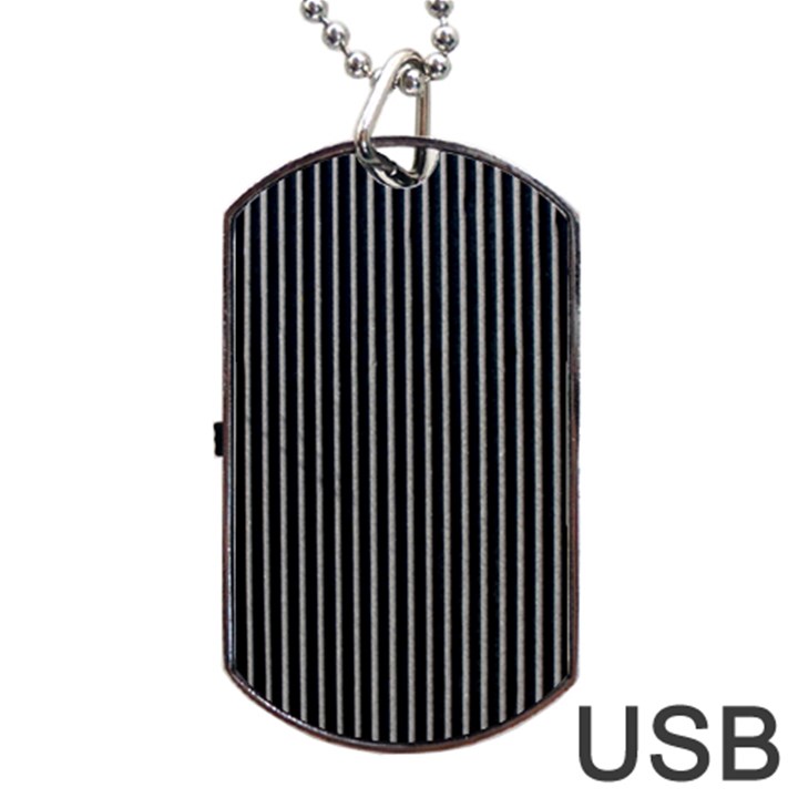 Background Lines Design Texture Dog Tag USB Flash (Two Sides)