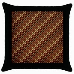 Background Structure Throw Pillow Case (black)