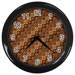 Background Structure Wall Clocks (black) by Amaryn4rt