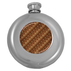 Background Structure Round Hip Flask (5 Oz)