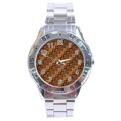 Background Structure Stainless Steel Analogue Watch by Amaryn4rt