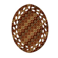 Background Structure Oval Filigree Ornament (two Sides)