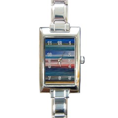 Background Horizontal Lines Rectangle Italian Charm Watch