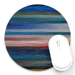 Background Horizontal Lines Round Mousepads