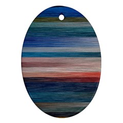 Background Horizontal Lines Ornament (Oval)