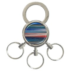 Background Horizontal Lines 3-Ring Key Chains