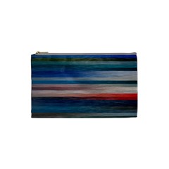 Background Horizontal Lines Cosmetic Bag (Small) 