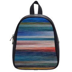 Background Horizontal Lines School Bags (Small) 