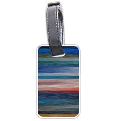 Background Horizontal Lines Luggage Tags (one Side)  by Amaryn4rt