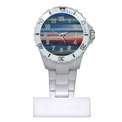 Background Horizontal Lines Plastic Nurses Watch