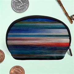 Background Horizontal Lines Accessory Pouches (Large) 