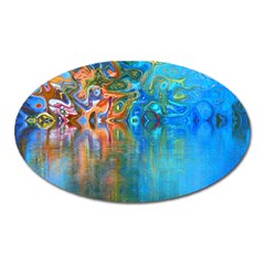 Background Texture Structure Oval Magnet