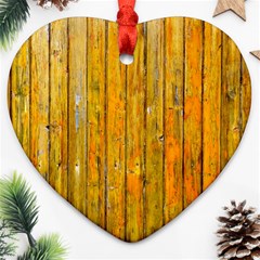 Background Wood Lath Board Fence Ornament (heart) by Amaryn4rt