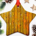 Background Wood Lath Board Fence Ornament (Star) Front