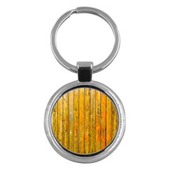 Background Wood Lath Board Fence Key Chains (round) 