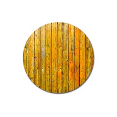 Background Wood Lath Board Fence Magnet 3  (round) by Amaryn4rt