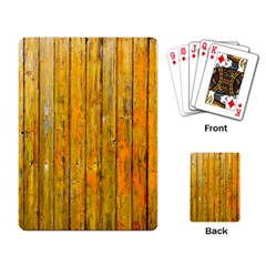 Background Wood Lath Board Fence Playing Card by Amaryn4rt