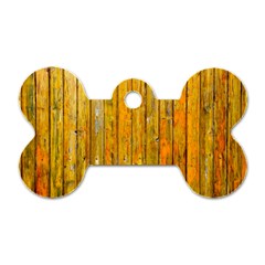 Background Wood Lath Board Fence Dog Tag Bone (one Side) by Amaryn4rt