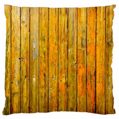 Background Wood Lath Board Fence Large Cushion Case (two Sides)