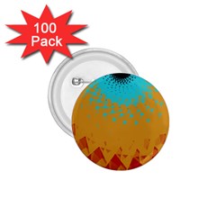 Bluesunfractal 1 75  Buttons (100 Pack) 