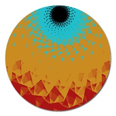 Bluesunfractal Magnet 5  (round)