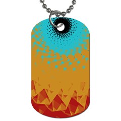 Bluesunfractal Dog Tag (one Side) by digitaldivadesigns