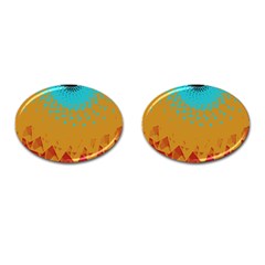 Bluesunfractal Cufflinks (oval)