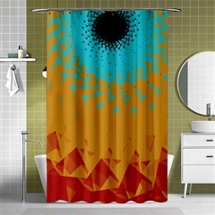 Bluesunfractal Shower Curtain 48  X 72  (small) 