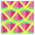 Lovely watermelon Large Satin Scarf (Square) Front