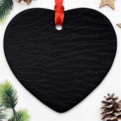 Black Pattern Sand Surface Texture Ornament (heart)