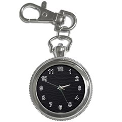 Black Pattern Sand Surface Texture Key Chain Watches by Amaryn4rt