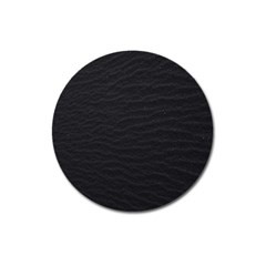 Black Pattern Sand Surface Texture Magnet 3  (round)