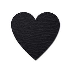 Black Pattern Sand Surface Texture Heart Magnet