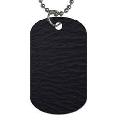 Black Pattern Sand Surface Texture Dog Tag (one Side)