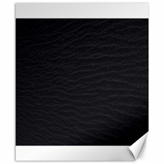 Black Pattern Sand Surface Texture Canvas 8  X 10 